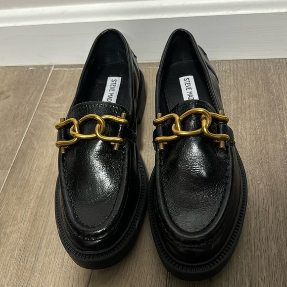 NEW! Steve Madden Black Leather Karmine Loafer - Size 6 - Picture 6 of 16